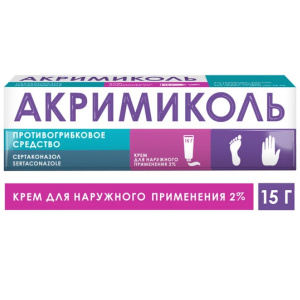 Купить: Акримиколь 2% 15 г крем для наружного применения