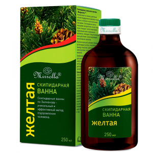 Купить: Mirrolla 250 мл эмульсия скипидарная для ванн желтая