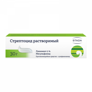 Купить: Стрептоцид 5 % 30 г линимент