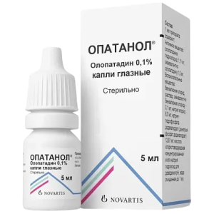 Опатанол 0,1 % 5 мл капли глазные