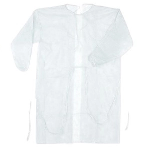 Купить: Комплект белья и одежды медицинской одноразовой из нетканых материалов стерильный халат хирургический размер 52-54 плотность 25 г/м2