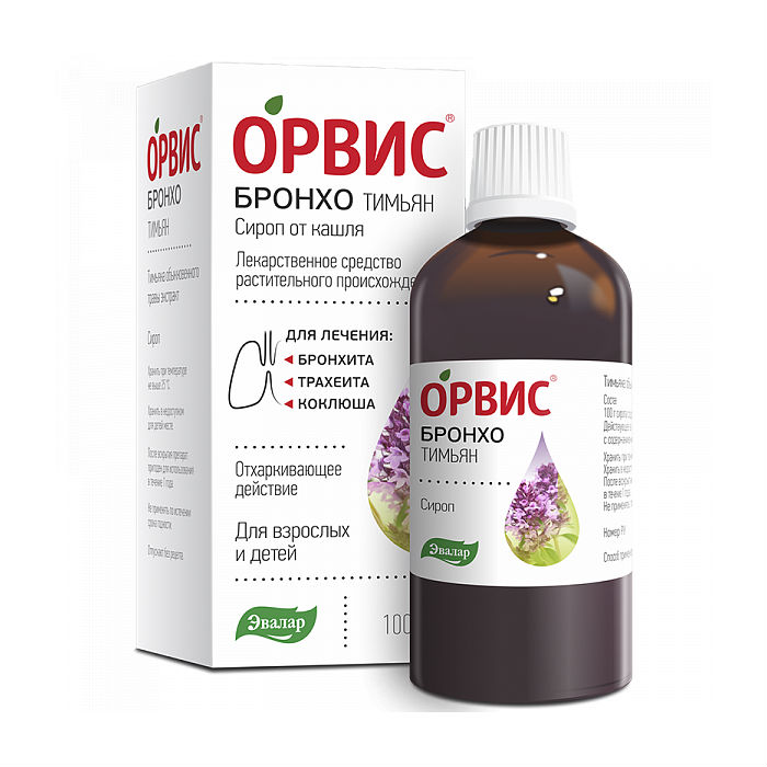 Купить Орвис Бронхо 100 мл сироп с тимьяном