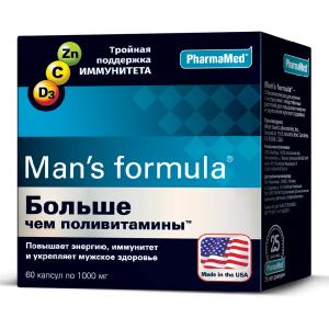 Купить: Man's formula Больше чем поливитамины 60 шт капсулы
