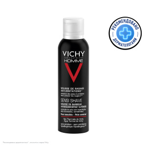 Купить: Vichy Homme 200 мл пена для бритья против раздражения кожи