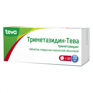 Купить: Триметазидин-Тева 20 мг 30 шт таблетки покрытые пленочной оболочкой