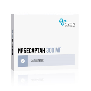 Купить: Ирбесартан таблетки ппо 300мг №28