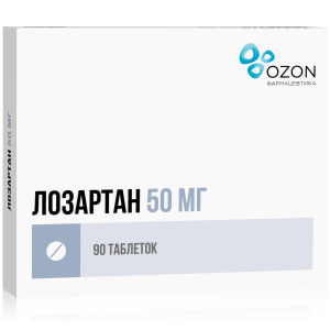 Купить Лозартан 50 мг 90 шт таблетки покрытые пленочной оболочкой