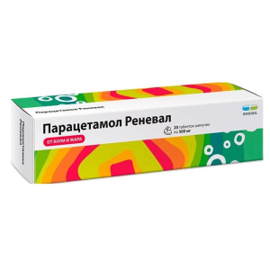 Купить: Парацетамол Реневал 500 мг 20 шт таблетки растворимые