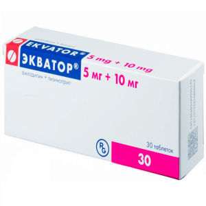 Купить: Экватор 5 мг + 10 мг 30 шт таблетки