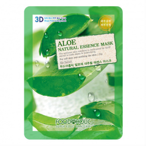 Купить: FoodaHolic маска 23г ткан 3D с экстр алоэ Aloe Natural Essence Mask