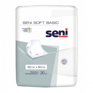 Купить: Seni Soft Basic пеленки 60смX60см №30 (2 капли)