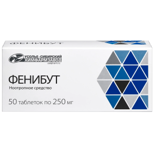 Купить: Фенибут 250 мг 50 шт таблетки