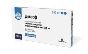 Купить Доксеф 200 мг 10 шт таблетки покрытые пленочной оболочкой