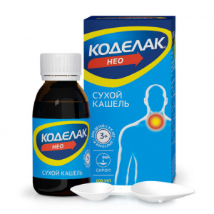 Купить: Коделак Нео 1,5 мг/мл 100 мл сироп сухой кашель