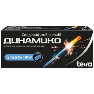 Купить Динамико 100 мг 12 шт таблетки покрытые пленочной оболочкой