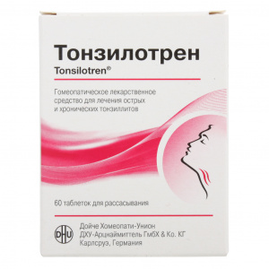 Купить: Тонзилотрен 60 шт таблетки