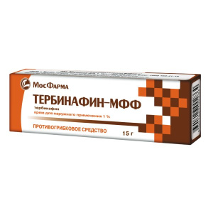 Купить: Тербинафин-МФФ крем д/наруж примен 1% 15г