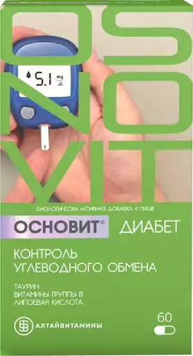 Купить: Основит Диабет 60 шт капсулы контроль углеводного обмена