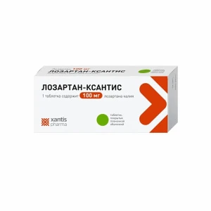 Купить Лозартан-Ксантис таб ппо 100мг №90