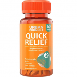 Купить: Urban Formula таб №60 Quick Relief Био-комплекс Плантолаксин