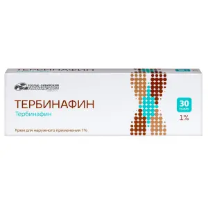 Купить Тербинафин 1 % 30г крем для наружного применения