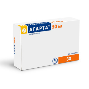 Купить: Агарта 50 мг 30 шт таблетки