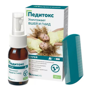 Купить: Педитокс 60 мл спрей средство педикулицидное флакон