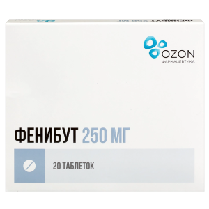 Купить: Фенибут 250 мг 20 шт таблетки