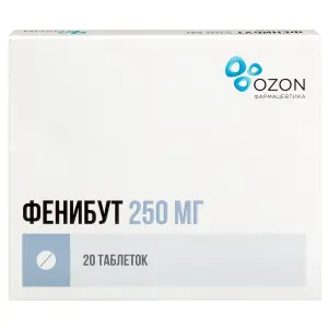 Купить Фенибут 250 мг 20 шт таблетки