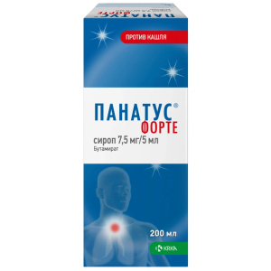 Купить: Панатус Форте 7,5 мл/5 мл 200 мл сироп