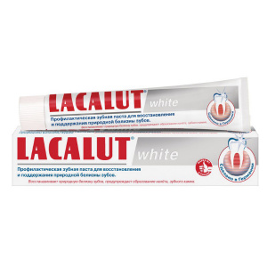 Купить: Lacalut Activ White з/паста 50мл защита десен и бережное отбеливание