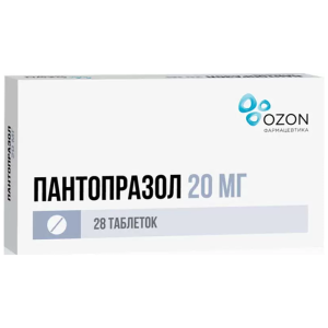 Купить Пантопразол 20 мг 28 шт таблетки кишечнорастворимые покрытые пленочной оболочкой