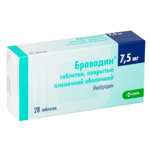 Купить Бравадин таблетки ппо 7,5мг №28