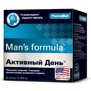 Купить: Man's formula Активный день 630 мг 60 шт капсулы