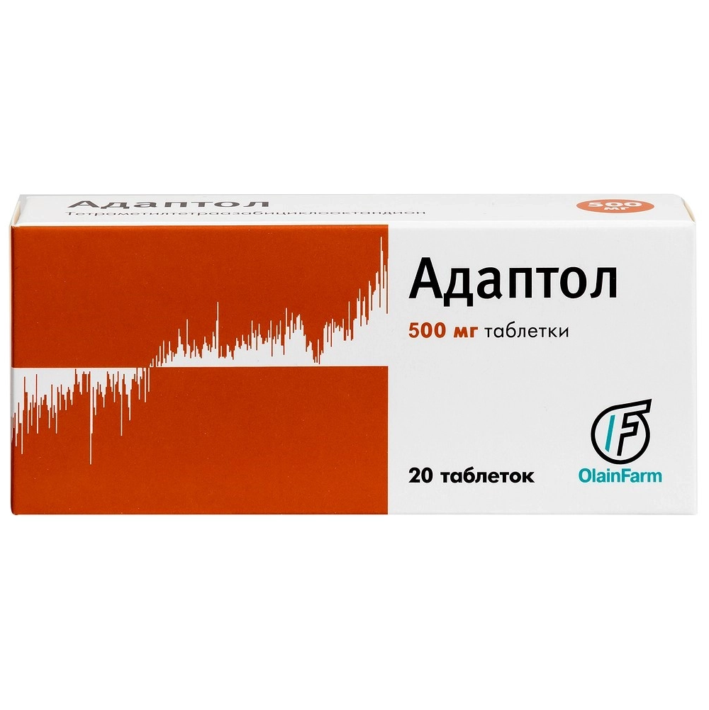Купить Адаптол 500 мг 20 шт таблетки