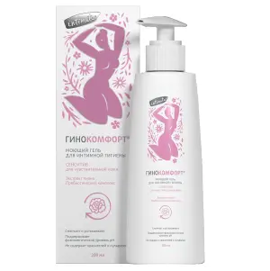 Купить Гинокомфорт Сенсетив 200 мл гель для интимной гигиены моющий