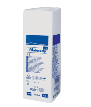 Купить: Матокомп 100 шт 5 см X 5 см салфетки стерильные