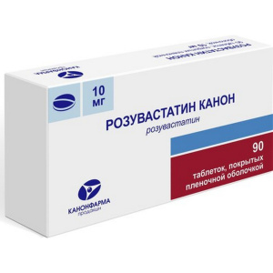 Купить: Розувастатин-Канон таб ппо 10мг №90
