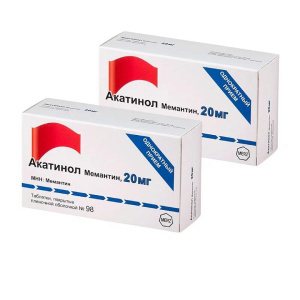 Купить: Набор 2 уп. Акатинол Мемантин 20 мг 98 шт таб