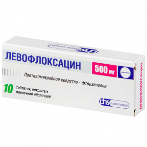 Купить: Левофлоксацин 500 мг 10 шт таблетки покрытые пленочной оболочкой