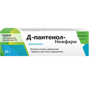 Купить: Пантенол Д-Нижфарм 5% 25 г крем для наружного применения