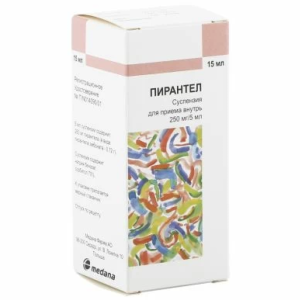 Купить: Пирантел сусп д/внутр примен 250мг/5мл 15мл