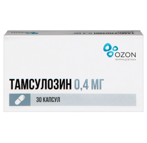 Купить: Тамсулозин 0,4 мг 30 шт капсулы с пролонгированным высвобождением