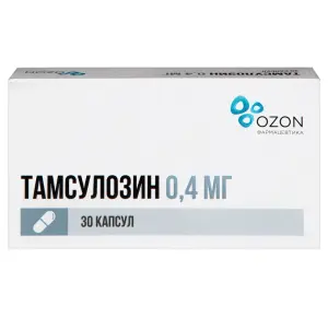 Купить Тамсулозин 0,4 мг 30 шт капсулы с пролонгированным высвобождением