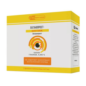 Купить: Латанопрост-оптик 5 мл 3 шт капли глазные