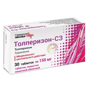 Купить: Толперизон-СЗ 150 мг 30 шт таблетки покрытые пленочной оболочкой