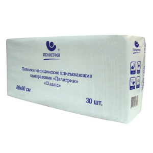 Купить: Пелигрин Классик 60 см x 60 см 30 шт простыни