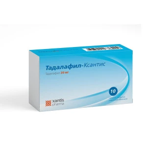 Купить Тадалафил-Ксантис 20 мг 10 шт таблетки покрытые пленочной оболочкой