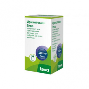 Купить: Иринотекан-Тева 2 % 5 мл 1 шт концентрат для приготовления раствора для инфузий