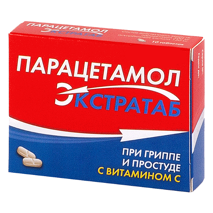 ️ Купить парацетамол Экстра таб 500мг+150мг №10 в  и Московская .